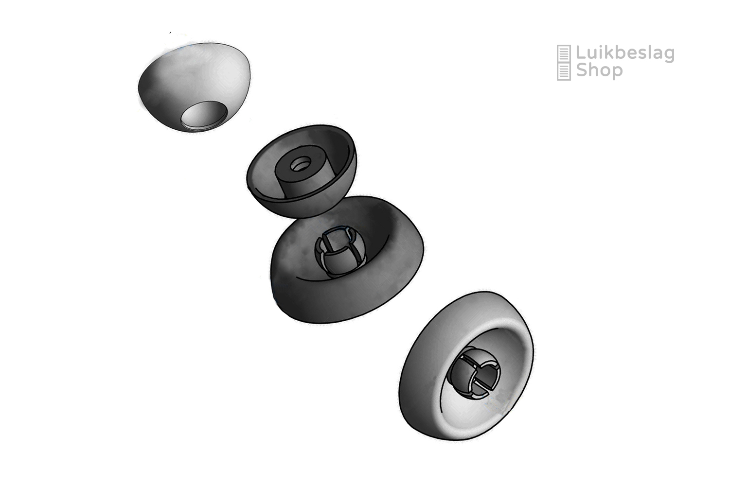 Kunststof snapper rond